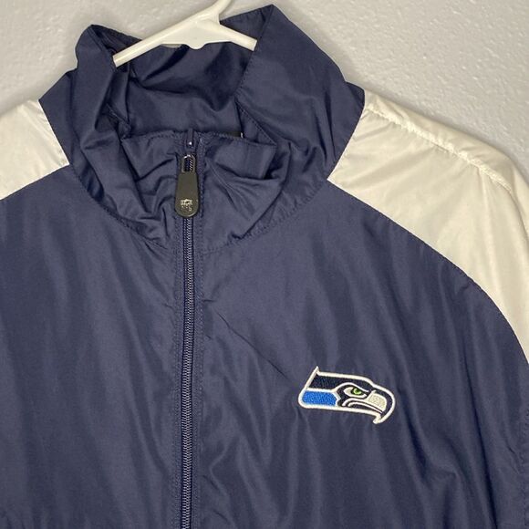 NFL Seattle Seahawks Full Zip Wind Breaker Size XL - Picture 2 of 10